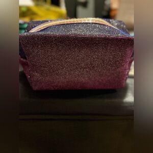 Glittery Purple and Pink Women's cosmetic Bag